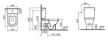 Унитаз-компакт VitrA S50 9736B003-1162
