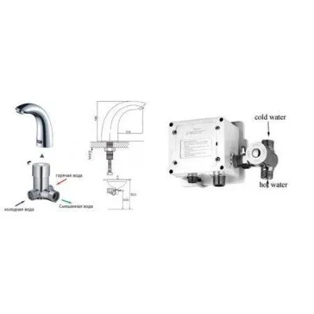 Смеситель Ledeme L1055-14 хром