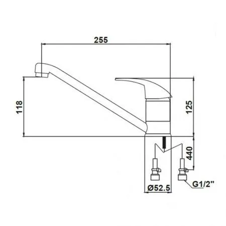 Cмеситель Kaiser Magistro 14011Mocca для кухонной мойки, темный шоколад