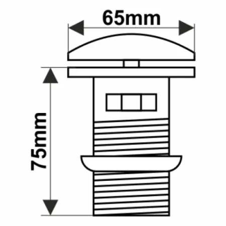 Донный клапан Melana T201D для раковины, золото - купить в Москве по низкой цене в интернет-магазине с доставкой по всей России | HITsant Донный клапан Melana T201D для раковины, золото