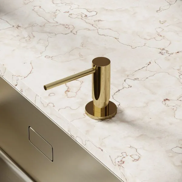 Дозатор для кухонной мойки Sancos, объем 500 мл, цвет полированное золото,  SC40100ZG