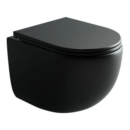 Унитаз подвесной Ceramica Nova Up CN4007MB микролифт, черный матовый - купить в Москве по низкой цене в интернет-магазине с доставкой по всей России | HITsant Унитаз подвесной Ceramica Nova Up CN4007MB микролифт, черный матовый