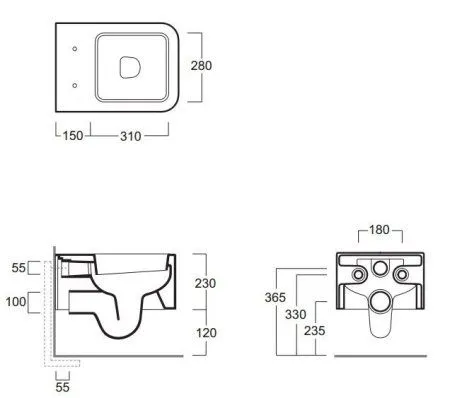 Унитаз подвесной Simas Flow FL63bi