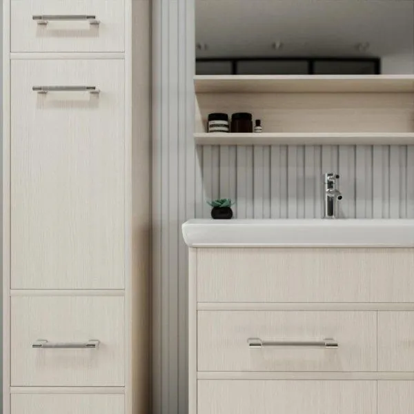 Тумба под раковину напольная Бриклаер ЧИЛИ светлая лиственница , 90 см