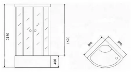 Душевая кабина Parly Super SP90