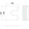 Полотенцесушитель водяной Terminus М-образный (1") 50х50 4620768881145, хром