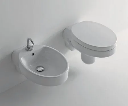 Чаша для подвесного унитаза Kerasan Cento 351501 овальная