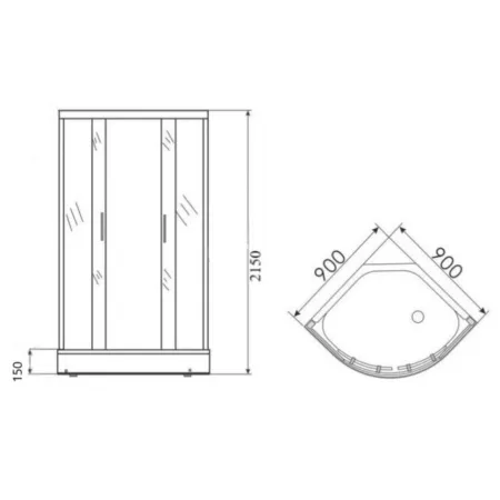 Душевая кабина Parly Super SP91