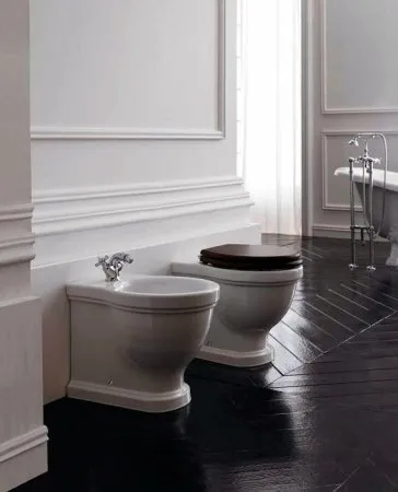 Крышка-сиденье Galassia Ethos орех, петли хром