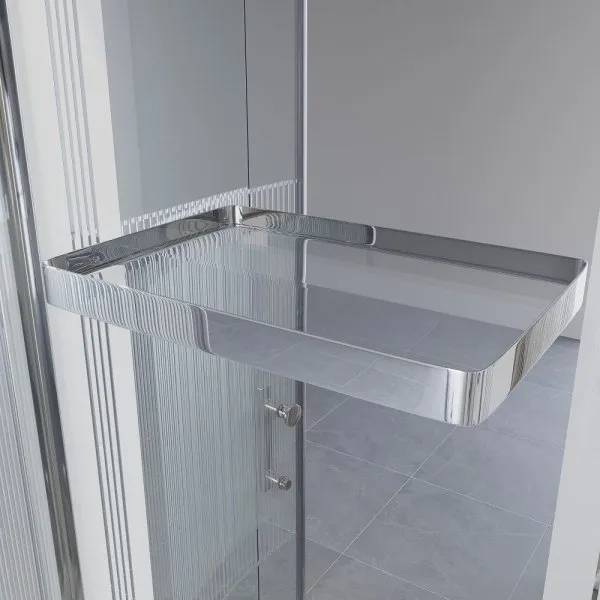 Душевая кабина Niagara Ultra 100x100x220 стекло прозрачное с рисунком/профиль хром