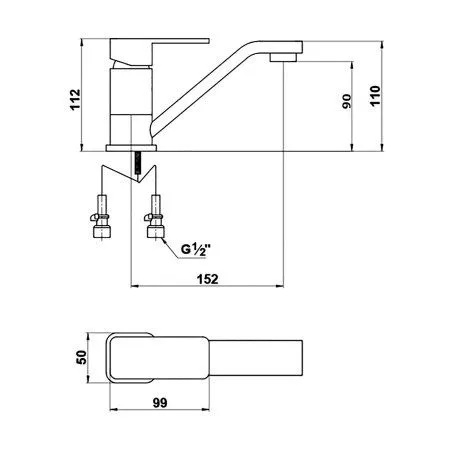 Смеситель для раковины Timo Selene (2061-15/00F chrome)