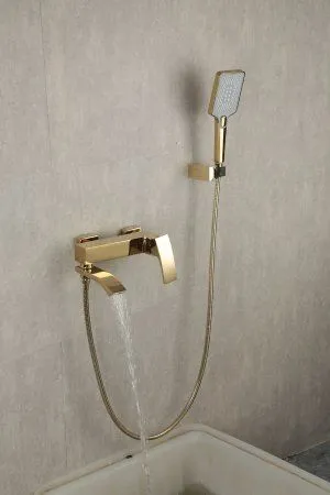 Смеситель для ванны Gappo G3207-3, однорычажный, золото