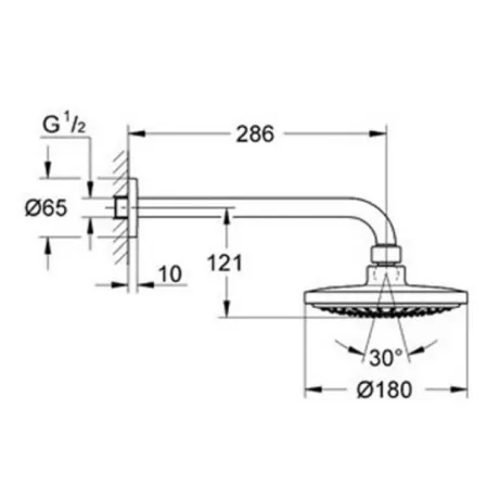Душевой комплект Grohe Eurosmart 124440