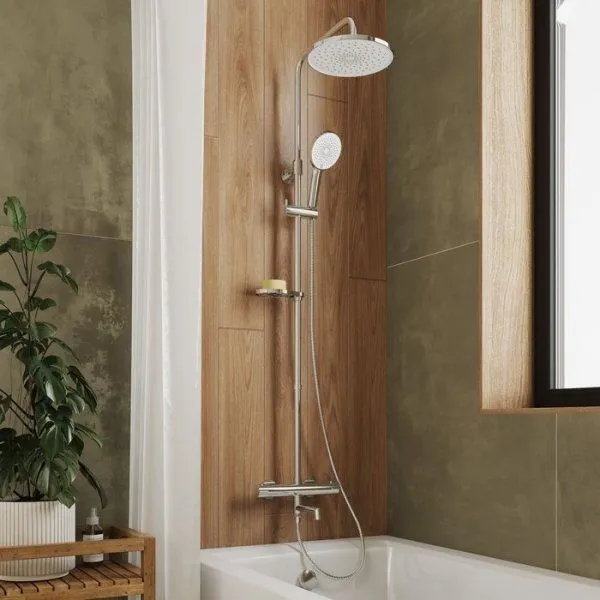 Удлинитель штанги для душевой системы, круглый, глянцевый хром, Ideal Spa, Milardo, ILS30CRM38