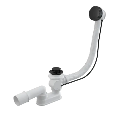 Слив-перелив AlcaPlast  A55BLACK-60 черный матовый