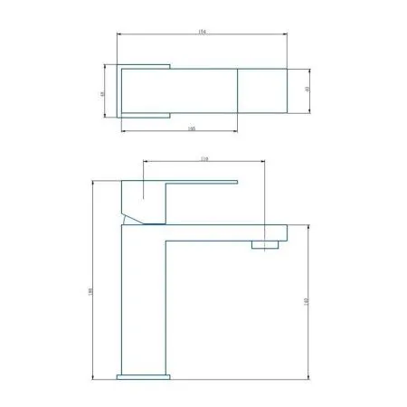 Смеситель для раковины Haiba (HB10803-2)