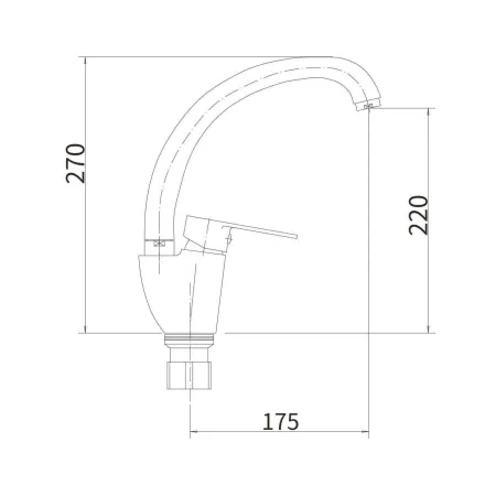 Смеситель для кухни FASHUN (A54119-17)