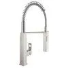 Смеситель Grohe Eurocube 31395DC0 нержавеющая сталь - купить в Москве по низкой цене в интернет-магазине с доставкой по всей России | HITsant Смеситель Grohe Eurocube 31395DC0 нержавеющая сталь