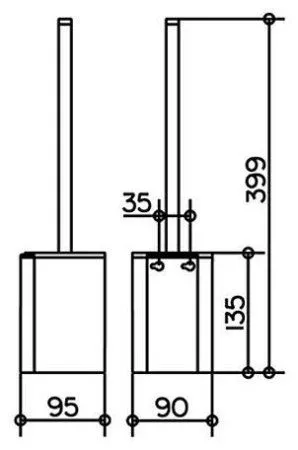 Ершик Keuco Plan 14972 хром
