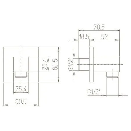 Шланговое подключение Paini 50IHYOKZ50MZ3PRGQ черный