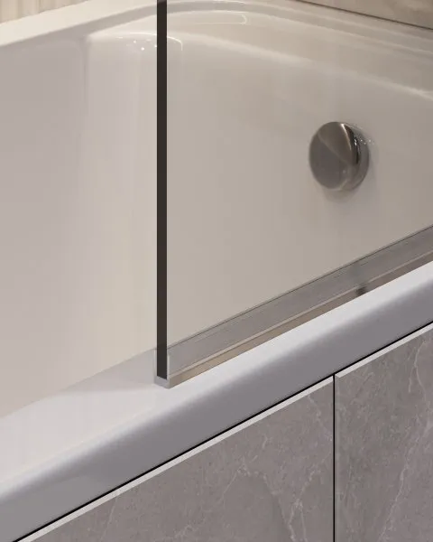 Шторка для ванны поворотная Timo TCM-70/03C-6 на монопетле 1400*700, стекло прозрачное 6 мм (T27)