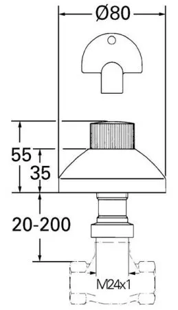 Накладная панель скрытой вентильной головки Grohe 19841000