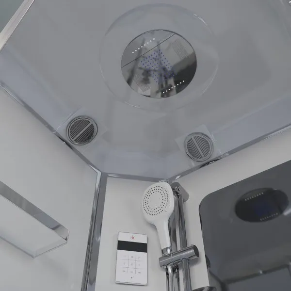 Душевая кабина Niagara Ultra 120x80x220 стекло прозрачное с матовой полосой/профиль хром