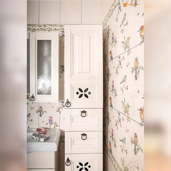 Пенал Бриклаер КАНТРИ 35 см, бежевый дуб прованс