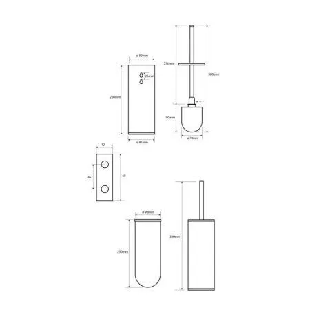 Ершик Bemeta Omega 102313066 белый