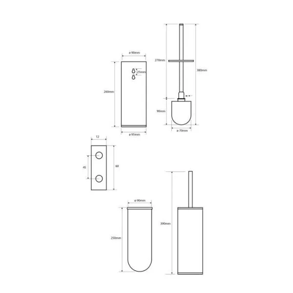 Ершик Bemeta Omega 102313066 белый