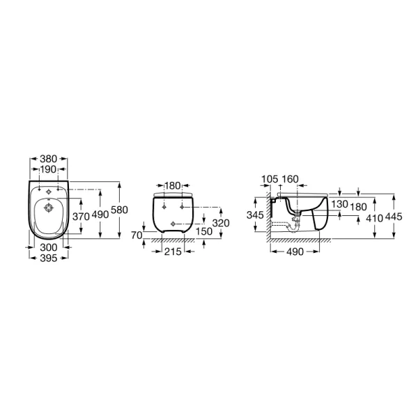 Крышка для биде Roca Beyond 806B8200B с микролифтом