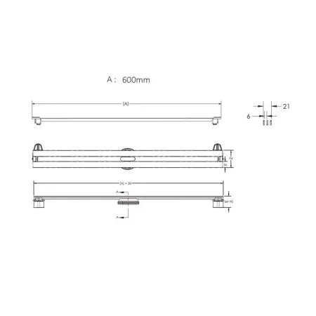 Душевой лоток Berges Wasserhaus Super Slim 091052 60 см хром глянцевый - купить в Москве по низкой цене в интернет-магазине с доставкой по всей России | HITsant Душевой лоток Berges Wasserhaus Super Slim 091052 60 см хром глянцевый