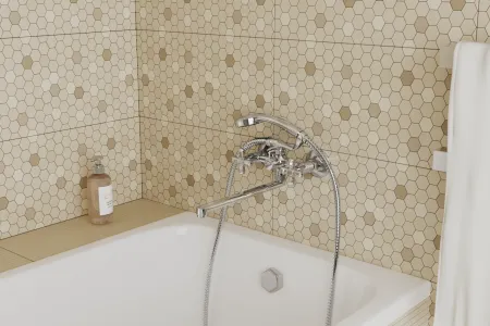 Смеситель для ванны с длинным поворотным изливом RUSH Bianki (BI7650-51)