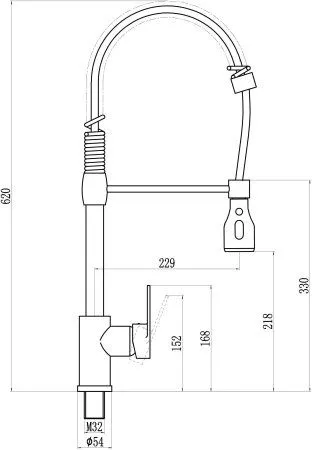 Смеситель для кухонной мойки Savol (S-002802)