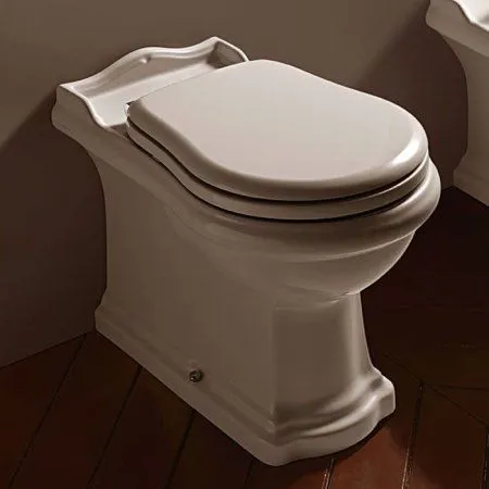 Унитаз приставной Kerasan Retro 101601слив универсальный, фурнитура хром