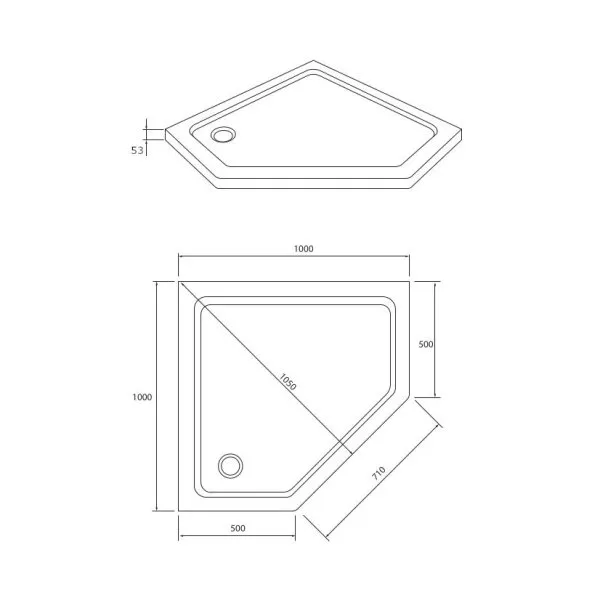 Душевой поддон 100*100 RUSH Palm (PI-A100100) - купить в Москве по низкой цене в интернет-магазине с доставкой по всей России | HITsant Душевой поддон 100*100 RUSH Palm (PI-A100100)