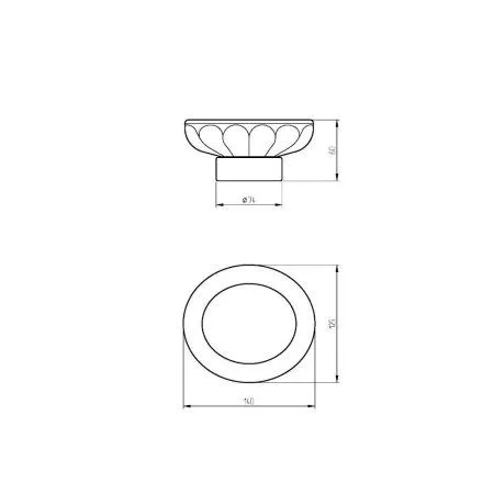 Мыльница настольная Migliore Olivia 17447 керамика белая, золото