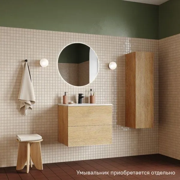 Тумба подвесная, 60 см, дуб светлый, Bild, IDDIS, BIL60V0i95 подходит умыв. 0136000i28