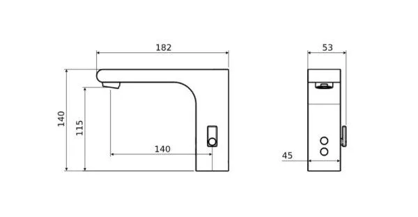 Смеситель для раковины электронный Aquatek ЛИРА AQ5410CR, хром