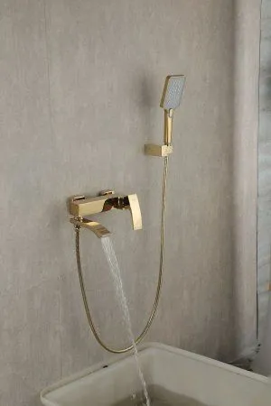 Смеситель для ванны Gappo G3207-3, однорычажный, золото