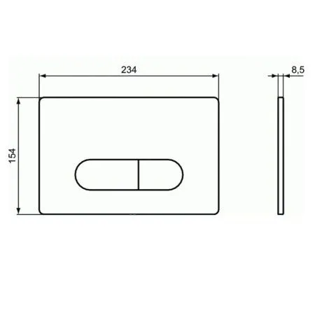 Кнопка смыва Ideal Standard Oleas R0115A6 черный - купить в Москве по низкой цене в интернет-магазине с доставкой по всей России | HITsant Кнопка смыва Ideal Standard Oleas R0115A6 черный