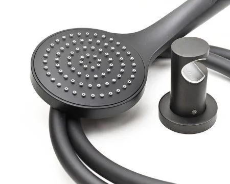 Держатель ручного душа Paini 53IXPZEV18EX6TWGT фиксированный, брашированный черный PVD