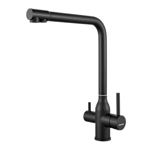 Смеситель для кухни с каналом для фильтрованной воды Shevanik S2MB48IVH,Черный