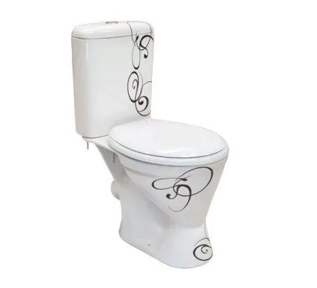 Унитаз компакт DELLA Otti (002) джаз.черный (DE21104500210)