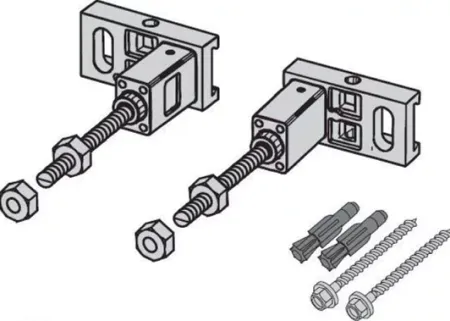 Комплект крепления для инсталляций Tece TECEprofil 9380014 хром
