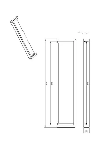 Полка AltroBagno Aperto 082802 Cr хром