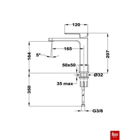 Смеситель Teka SOLLER 853861250 Хром