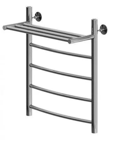 Полотенцесушитель водяной Aquanet Romeo 600x400 с полкой, хром