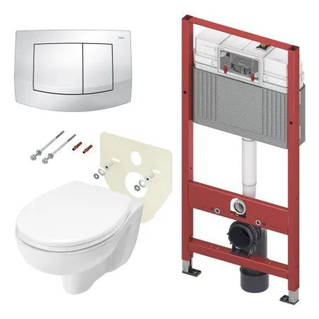 Комплект Tece V04 K440200.WC1 инсталляция + клавиша + унитаз