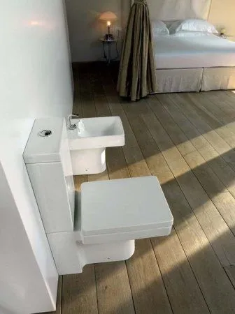 Чаша для унитаза моноблок Kerasan Cento 3522bi прямоугольная